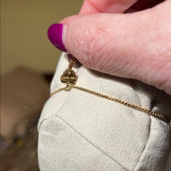 NWOT Kate Spade Precious Pansy adjustable gold tone bracelet - Picture 5 of 8